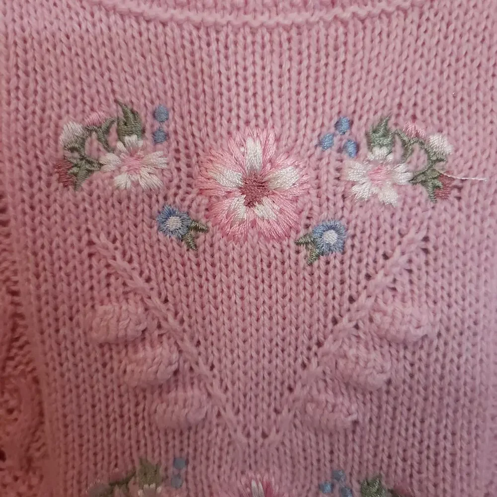 The Children's Place Baby Girl 12-18M Sweater Pants Set Floral NWT Pink